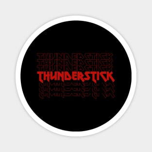 IRON TEXT || THUNDERSTICK Magnet